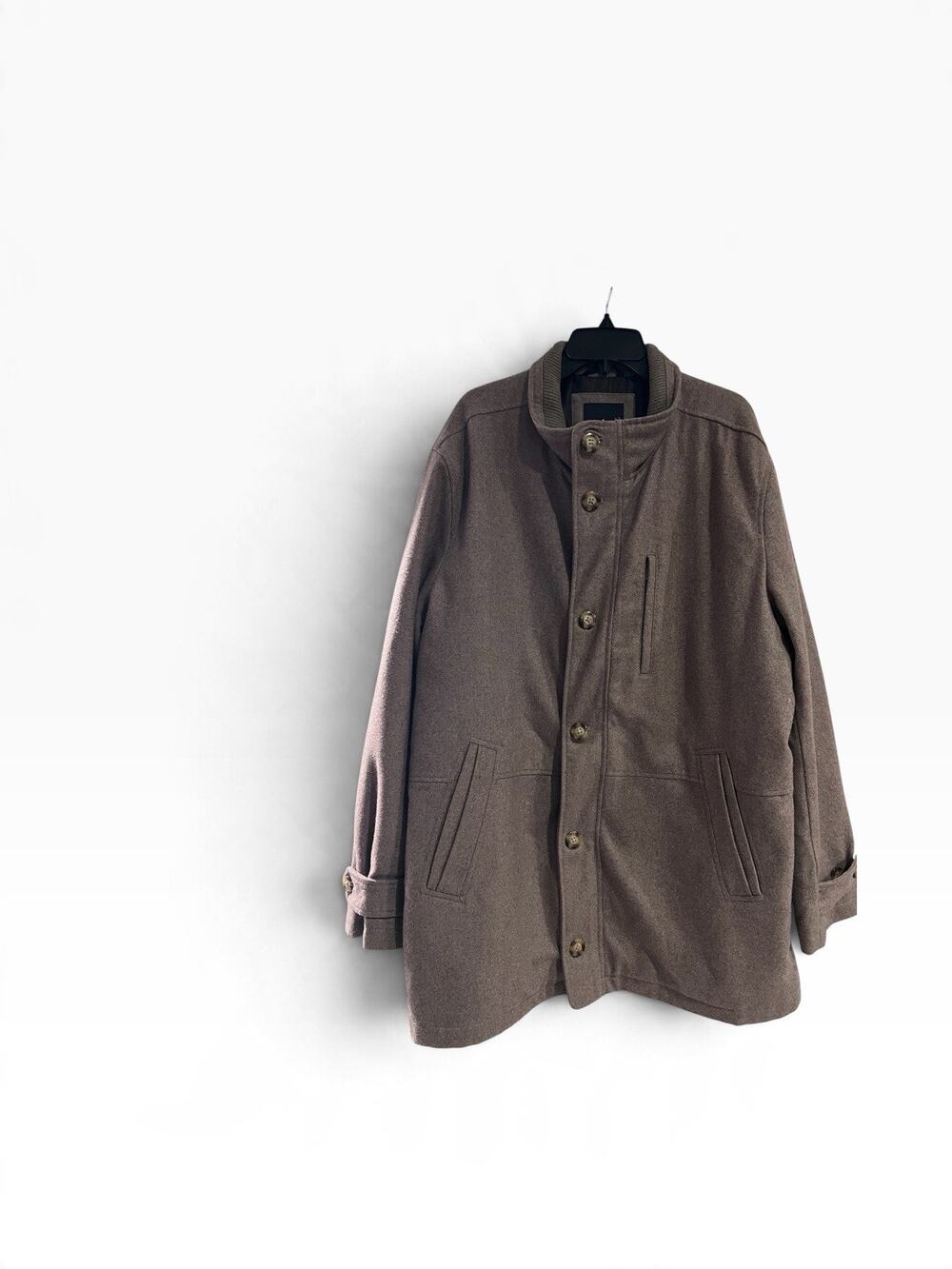 London Fog Men's Wool-Blend Car Coat (Size XXL)